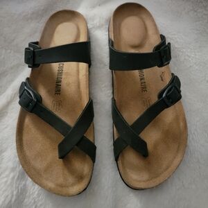 Cushionaire Black Sandals